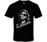 XGCNUK Snake Plissken T Shirt Mens Kurt Russell Escape from York LA Retro Movie Black