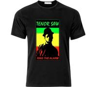 XGCNUK Tenor Saw Ring The Alarm Dancehall Reggae T Shirt Black