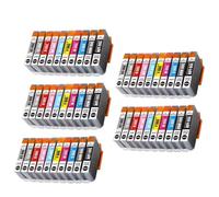 XGdEKA 10 20 30 40 50pcs PFI 300 PFI300 Color Compatible Ink Cartridge Replacement For ImagePROGRAF PRO 300 Printer Universal Inkjet Printer Supplies(PFI-300-30pcs 5set)