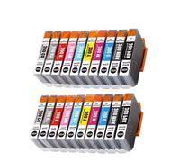 XGdEKA 10 20 30 40 50pcs PFI 300 PFI300 Color Compatible Ink Cartridge Replacement For ImagePROGRAF PRO 300 Printer Universal Inkjet Printer Supplies(PFI-300-20pcs 2set)