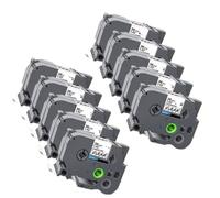 XGdEKA 10 Pack TZe161 36mm Laminated Label Tape For Compatible With Labeller TZe 161 Printer Ribbon TZ161