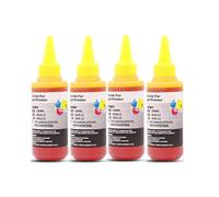 XGdEKA 100ML Dye Ink Refill Kit Compatible With MX722 MX922 MG6420 IX6820 MG5420 MG5422 MG5520 MG5522 Printers(4 yellow - 100ML)