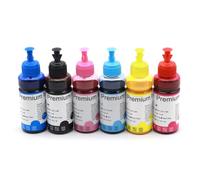 XGdEKA 100ML Sublimation Ink Compatible With WorkForce WF-2630 WF-2750 WF-2760 WF-2850 WF-2860 WF-3520 WF-3540 Printers Color Heat Transfer Ink For T-Shirts And Fabrics(1set)