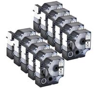 XGdEKA 10Pcs Black On Clear Label Tape 19mm Standard For D1 Tape 45800 Compatible With LabelManager 300 350D Printers