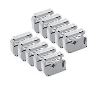 XGdEKA 10PCS MK 131 MK131 Compatible Labels For MK-131 M-K131 12mm Printer Ribbon Black On Clear Works With Label Maker
