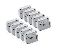 XGdEKA 10Pcs MK931 MK-931 M-K931 Black On Silver 12mm Label Tape Compatible With PT-70 PT-90 Label Maker Printer