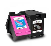 XGdEKA 123XL Ink Cartridge Replacement Compatible With DeskJet 1110 1111 1112 2130 2132 And Officejet 3830 3831 3832 Printers 123 XL Compatible Cartridge(2pcs)