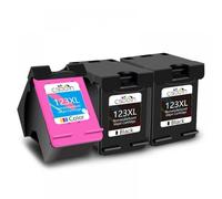 XGdEKA 123XL Ink Cartridge Replacement Compatible With DeskJet 1110 1111 1112 2130 2132 And Officejet 3830 3831 3832 Printers 123 XL Compatible Cartridge(3pcs)