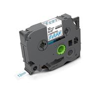 XGdEKA 12mm TZe White Label Tape TZ231 TZ Laminated Tape 231 TZ 231 131 Black On White Compatible With PT-H110 Label Maker(Blue on Clear)