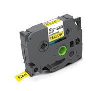 XGdEKA 12mm TZe White Label Tape TZ231 TZ Laminated Tape 231 TZ 231 131 Black On White Compatible With PT-H110 Label Maker(Black on Yellow)