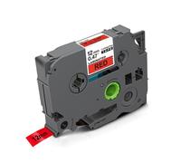 XGdEKA 12mm TZe White Label Tape TZ231 TZ Laminated Tape 231 TZ 231 131 Black On White Compatible With PT-H110 Label Maker(Black on Red)