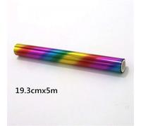XGdEKA 19. 3cm X 5m Toner Reactive Foil For Laser Printer And Laminator Compatible Holographic Heat Transfer Paper DIY Craft Foil Tool 2022(Colorful)