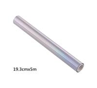 XGdEKA 19. 3cm X 5m Toner Reactive Foil For Laser Printer And Laminator Compatible Holographic Heat Transfer Paper DIY Craft Foil Tool 2022(Laser Siver)