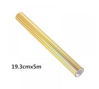 XGdEKA 19. 3cm X 5m Toner Reactive Foil For Laser Printer And Laminator Compatible Holographic Heat Transfer Paper DIY Craft Foil Tool 2022(Laser Golden)