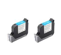 XGdEKA 25. 4mm Eco Solvent Ink Cartridge Compatible With Handheld Printer 600DPI Portable Expiry Date 25. 4mm Inkjet Cartridge No Encryption(25.4mm Black 2Pcs)