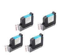 XGdEKA 25. 4mm Eco Solvent Ink Cartridge Compatible With Handheld Printer 600DPI Portable Expiry Date 25. 4mm Inkjet Cartridge No Encryption(25.4mm Black 4Pcs)