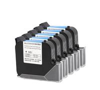 XGdEKA 25. 4mm Ink Cartridge For Handheld Printer Eco Solvent Invisible Ink 600DPI Portable Expiry Date Compatible With Standard Printers(25.4mm Black 5pcs)