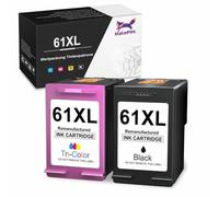 XGdEKA 2pcs #61 XL Black And Tri-Color Ink Cartridge Compatible With 4500 4501 4503 4504 4505 Series Printers