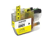 XGdEKA 421 Compatible Ink Cartridge LC421 Standard Capacity For DCP J1050DW MFC J1010DW DCP J1140DW Printers(1 Yellow)
