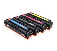 XGdEKA 4Color Compatible Toner Cartridge 1Set For CRG055 CRG-055 055 Compatible With I-Sensys LBP663cdw LBP664cx MF742cdw MF744cdw MF746cx Printers(055 1Set With Chip)