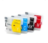XGdEKA 4Color Empty Refill Ink Cartridge Compatible With MFC J290CW MFC J490CW MFC J5490CN DCP J145C DCP J165C DCP J185C
