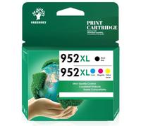 XGdEKA 4pack 952XL 952 XL Ink Cartridge Set Compatible With OfficeJet Pro 8710 8210 7740 8720 8218 8715 Printers
