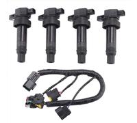 XGdEKA 4Pcs 27301-2B010 Ignition Coil With Line Compatible With IX35 IX20 I30 Soul Ceed Performance Coil Assembly Fits Select Models