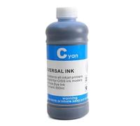 XGdEKA 500ml Universal Printer Ink Refill Compatible With Dye Ink Models T1711 T2001 T1661 T2551 T2991 T410 T8651 7921 7931 220 7891 7901(500ML Dye Ink-C)