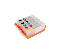 XGdEKA 5PCS Refillable Ink Cartridge Set Compatible With Printer Supplies For MG5750 MG5751 MG5752 MG5753 MG6850 MG6851 MG6852 MG6853 TS5055 PGI570 PGI-570 CLI-571 For Part Number PGI-570 CLI-571