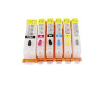 XGdEKA 6 Colors Refillable Ink Cartridge PGI-150 CLI-151 Compatible With Printer Models MG6310 MG7110 IP8710 For Part Number 8K1927225B 1G724-97012 With ARC Chip