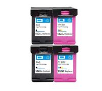XGdEKA 652XL Ink Cartridge Replacement Compatible With 652 652 XL Works With - 1115 1118 2135 2136 3635 3636 3835 4535 Printers(2 SET)