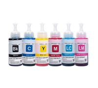 XGdEKA 664 672 673 Refill Dye Ink Compatible With EPN L100 L110 L120 L210 L310 L355 L360 L364 L365 L486 L550 L800 L805 L810 Printers Works With Similar Printer Models(6PCS)