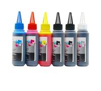 XGdEKA 6Color 100ml Universal Dye Ink Kit Compatible For PGI 225 325 425 525 625 725 825 220 221 320 321 520 521 820 821 Printer Cartridges(6color 100ML Dye Ink)