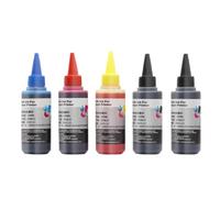 XGdEKA 6Color 100ml Universal Dye Ink Kit Compatible For PGI 225 325 425 525 625 725 825 220 221 320 321 520 521 820 821 Printer Cartridges(5color 100ML Dye Ink)
