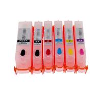 XGdEKA 6pcs Refillable Ink Cartridge Compatible With Printer Models TS6140 TR7540 TR8540 For Part Number PGI-480 CLI-481 With ARC Chips