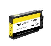 XGdEKA 711XL 711 Ink Cartridge Replacement With Ink Works With DesignJet T120 T520 Printers Compatible Alternative(1 Yellow)
