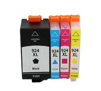 XGdEKA 924 924XL Ink Cartridge Compatible With Officejet 8120E 8124E 8125E 8132E 8130E 8135E Printers Works For 924XL Cartridge Replacement(1SET BK C M Y)