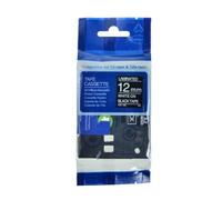 XGdEKA Black Label Tape White Print Compatible With 12mm TZE 335 Standard Laminated Labeling For Label Printers(1Pcs AZE-335)