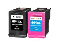 XGdEKA Compatible Ink Cartridge 664XL For Printer 664 Works With Deskjet 1115 2135 3635 2138 3636 3638 4535 4536 4538 4675(Un seul ensemble)
