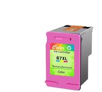 XGdEKA Compatible Ink Cartridge 67XL Yield Black And Tri-color 67XL For Printer 6052 6055 Pro 6452 6455 6458(1PK Color)