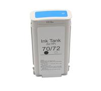 XGdEKA Compatible Ink Cartridge For 70 C9449A C9448A C9450A C9451A C9452A C9453A C9454A C9390A C9455A C9456A C9457A C9458A Plotter Models(Cyan)