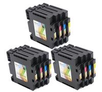 XGdEKA Compatible Ink Cartridges For SG500 SG1000 Printers 1/2/3/4 Sets Chip Sublimation Ink No Serial Number(3 set - K C M Y)