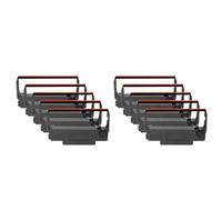 XGdEKA Compatible Ink Print Ribbon For ERC30 ERC34 ERC38 Works With TM-U230 U300 U300D U325 U370 U375 TM-200-UB 267 II 270 Printer Universal Replacement Ribbon(10 pcs Black and red)