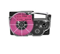 XGdEKA Compatible Label Tapes 9 12 18 24mm XR For XR12WE XR12X XR9WE XR18WE Label Printers Works With KL120 KL60 KL130(Black on Fluo Pink)