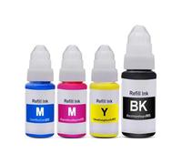 XGdEKA Compatible Water Based Ink Refill Bottle For GI 590 GI-590 Works With G1500 G1501 G1510 G2500 G2501 G2510 Printers(1 set)