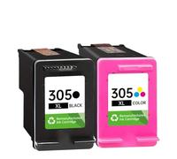 XGdEKA Compatible XL Ink Cartridge Black Multicolor For 305 Works With 6000 6020 6032 6075 6400 6420 6430 6458 2700 2710 2720 2724 4100 4120 Printers(1xBlack And 1xColor)