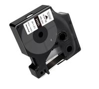 XGdEKA D1 12mm 5m Black On White Label Tape Compatible With 5200 Printer 6000 4200 5000 Labeling Machine 18444