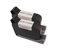 XGdEKA DCODE 1730M 12.7mm TIJ Ink Cartridge Compatible With Water-Solvent Black Inks Replacement Cartridges(2PCS)