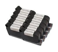 XGdEKA DCODE 1730M 12.7mm TIJ Ink Cartridge Compatible With Water-Solvent Black Inks Replacement Cartridges(10PCS)