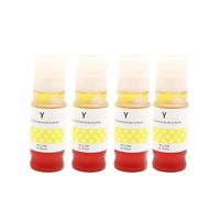 XGdEKA GI-81 GI71 GI-91 GI11 GI21 GI41 Refill Ink Compatible With G2520 G580 G680 G3520 G3560 G2160 G3160 G1220 G2260 G3260 G1020 Printer Models(Dye ink 4pcs Y)